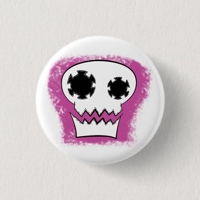 Mechanical Skull Button (Front)