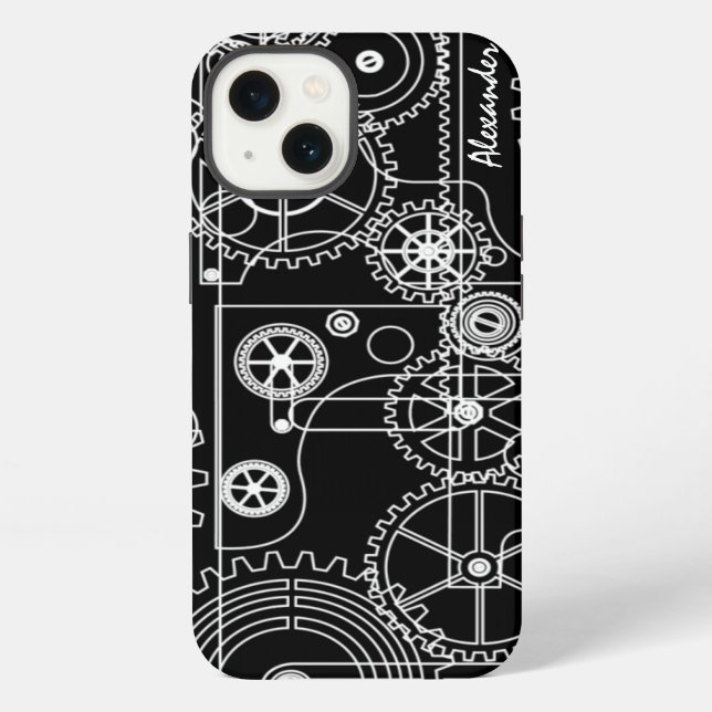 Mechanical Steam Punk Gears iPhone Case (Back)