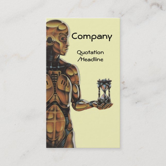 Mechanical Time Business Card (Front)