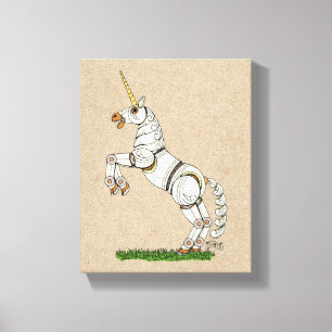 Mechanical Unicorn Canvas Print