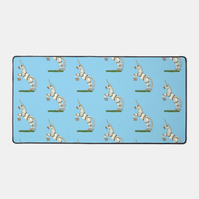 Mechanical Unicorn Desk Mat (Front)