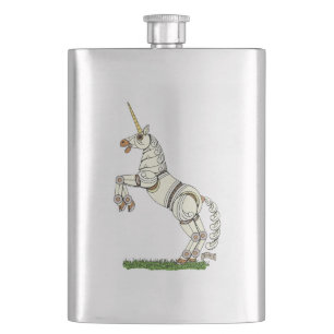 Mechanical Unicorn Hip Flask