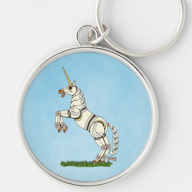 Mechanical Unicorn Keychain (Front)