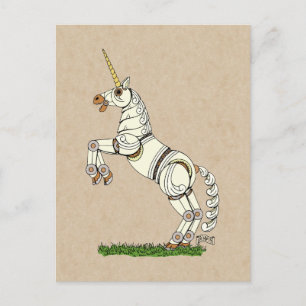 Mechanical Unicorn Postcard