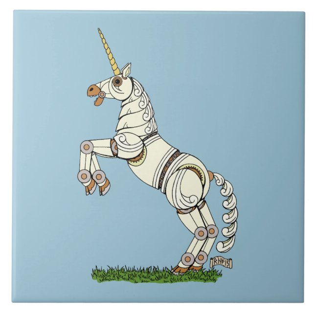 Mechanical Unicorn Tile (Front)