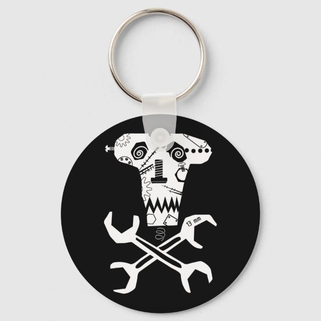 mechanical workshop logo keychain (Front)