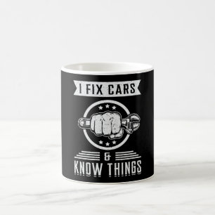 Mechanics Car Mechanic Car Engine Funny Gift Idea Coffee Mug
