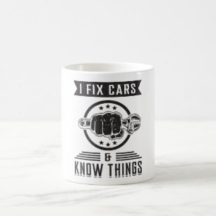 Mechanics Car Mechanic Engine Garage Funny Gift Coffee Mug