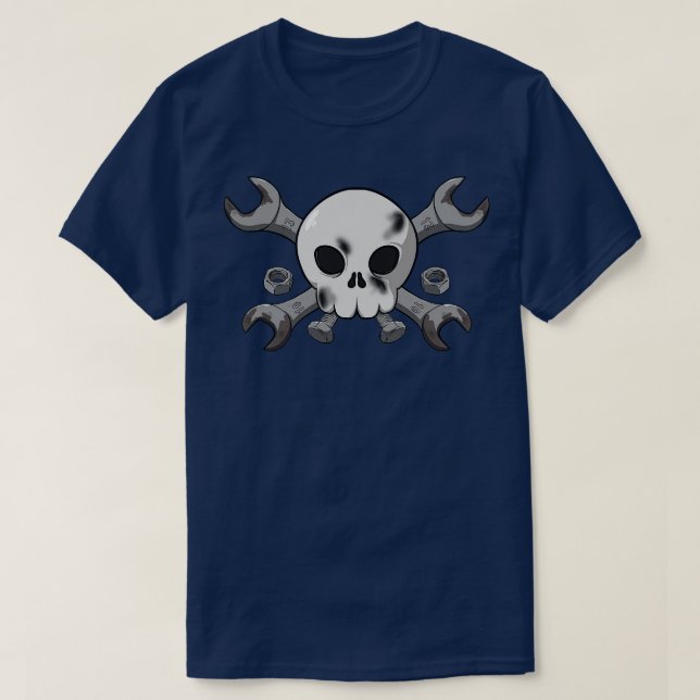 Mechanics crew Jolly pirate  no caption T-Shirt (Design Front)