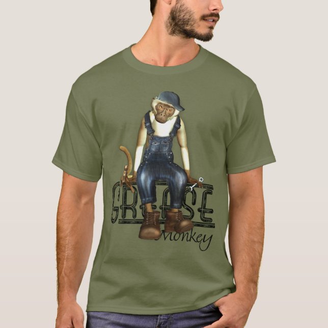 Mechanics Grease Monkey T Shirts (Front)