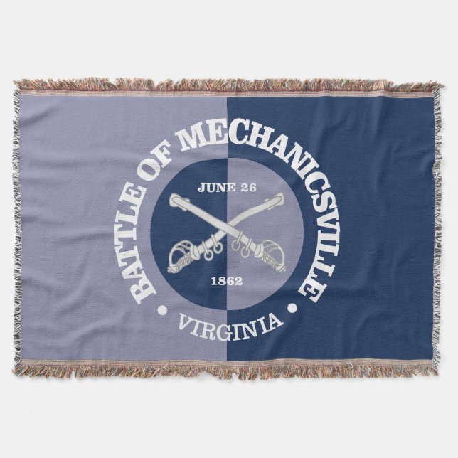Mechanicsville (B&G) Throw Blanket (Front)