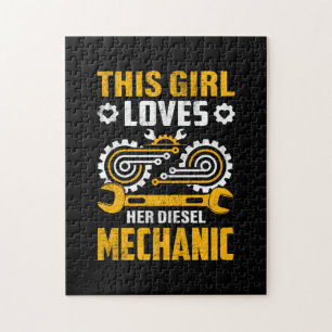 MechanicThis Girl Loves Her Mechanic Jigsaw Puzzle