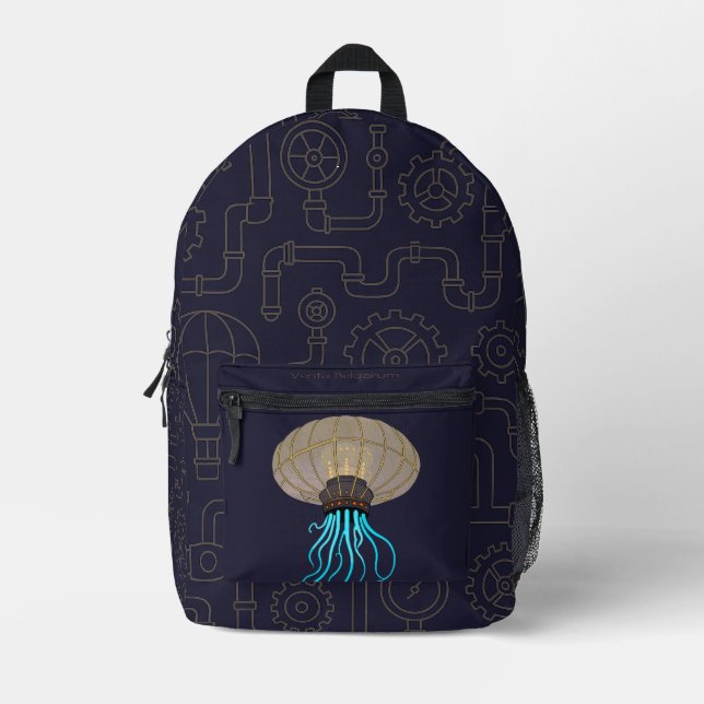 Mechanized Drifter Printed Backpack (Front)