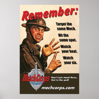 MechCorps affiche "Se souvenir" 02