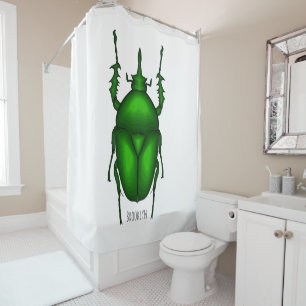 Mecynorhina torquata bug cartoon illustration