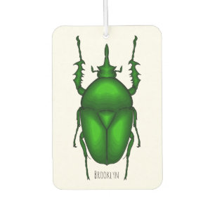 Mecynorhina torquata bug cartoon illustration air freshener
