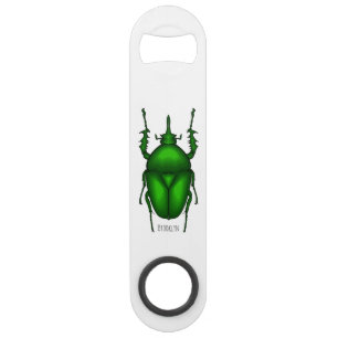 Mecynorhina torquata bug cartoon illustration bar key