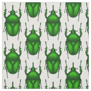 Mecynorhina torquata bug cartoon illustration fabric