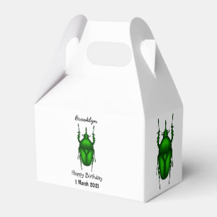 Mecynorhina torquata bug cartoon illustration favor box