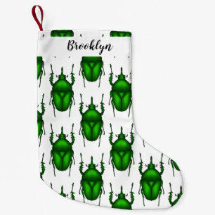 Mecynorhina torquata bug cartoon illustration  small christmas stocking