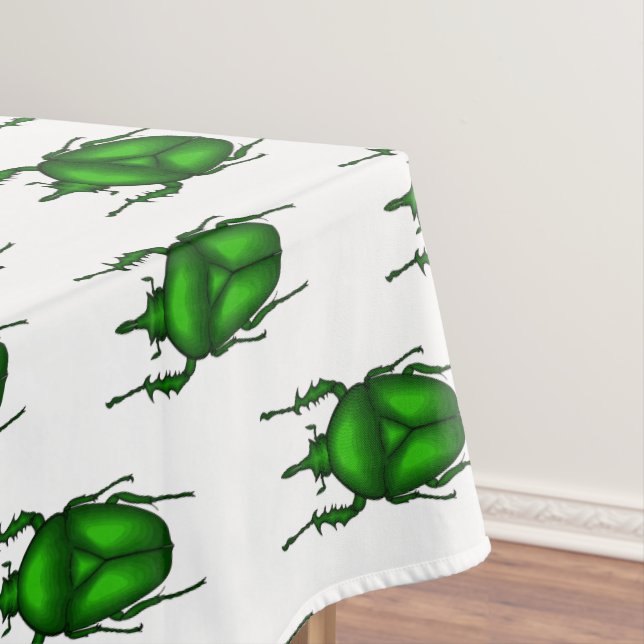 Mecynorhina torquata bug cartoon illustration tablecloth (In Situ)
