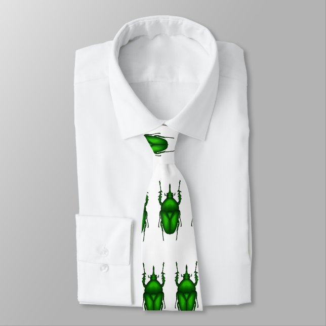 Mecynorhina torquata bug cartoon illustration  tie (Tied)