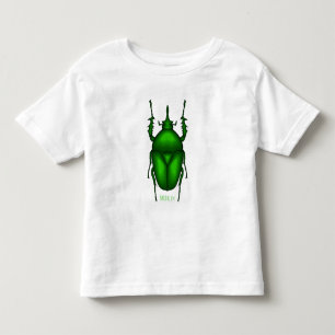 Mecynorhina torquata bug cartoon illustration  toddler t-shirt