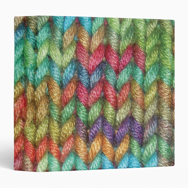 Med. Colourful Binder For the Knitter in Your Life (Front/Spine)
