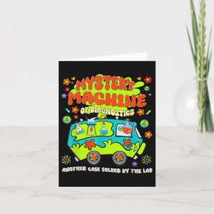 Med Lab Tech Lab Week 2025 Mystery Machine Card