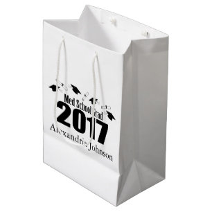 Med School Grad 2017 Graduation Gift Bag (Black)