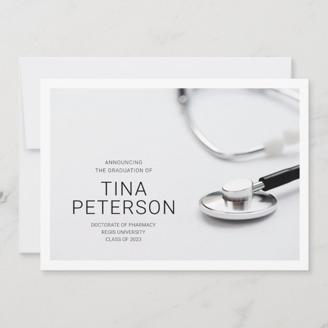 Med School Graduation Announcement (Front)