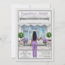 Med School Graduation Hispanic African Invite