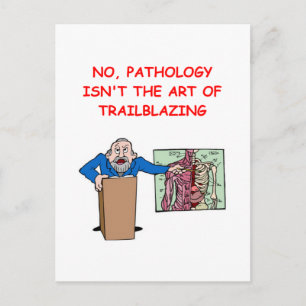 med school joke postcard