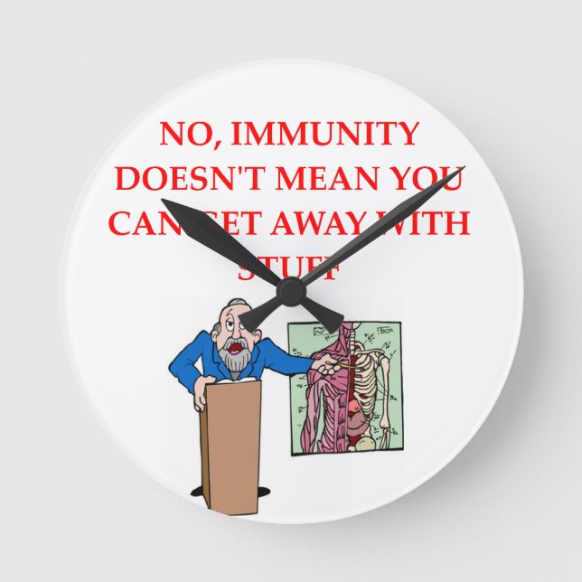 med school jome round clock (Front)