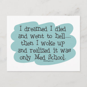 Med School or Hell? Postcard