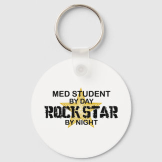 Med Student Rock Star by Night Keychain