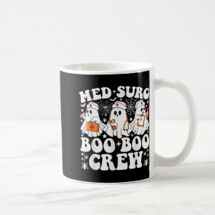 Med Surg Boo Boo Crew Nurse Funny Ghost Halloween Coffee Mug