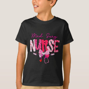 Med Surg Nurse Valentine's Day Stethoscope Coquett T-Shirt
