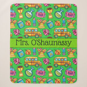 Med Teacher Wrapped in Love Sherpa Blanket