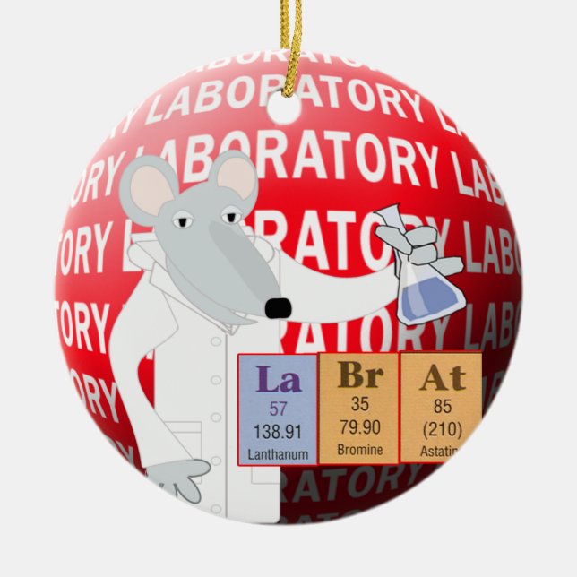 MED TECH LABORATORY CHRISTMAS ORNAMENT (Front)