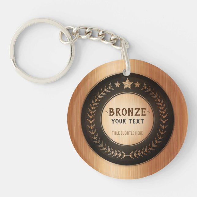 MÉDAILLE Bronze Champion DIY IMPRESSION PERSONNALI (Devant)