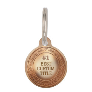 Médaille de bronze réaliste 3D personnalisable et 