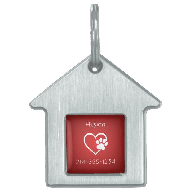 Médaille d'identification personnalisée pour chien (Devant)