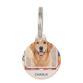 Médaille d'identification ronde personnalisée avec
