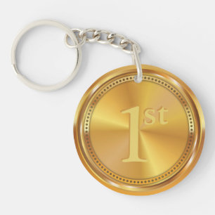 Médaille d'or classique personnalisable.