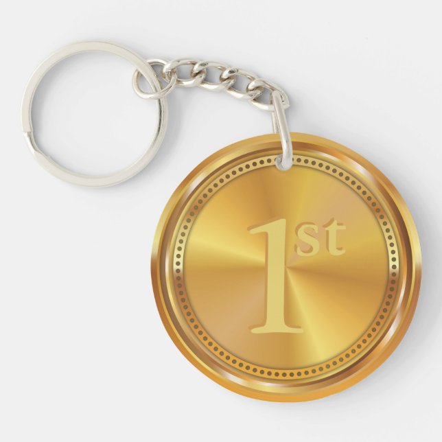 Médaille d'or classique personnalisable. (Devant)