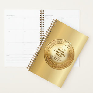 Médaille d'or réaliste 3D personnalisable et modif