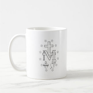 Médaille Miraculeuse (Image Arrière) Tasse à Café