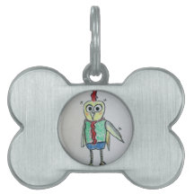 Médaille pour animal de compagnie en forme de poul