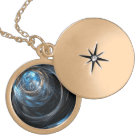 Autour du Monde Abstrait Silver Locket